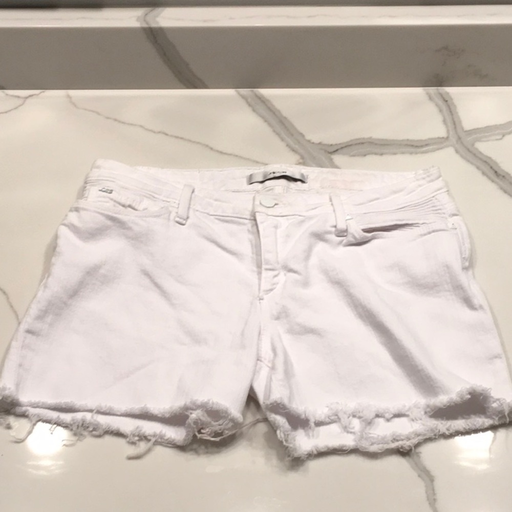 Joes jeans white denim shorts